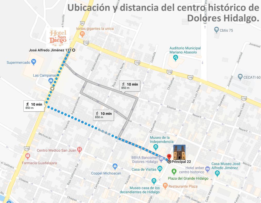 Hotel San Diego Dolores Hidalgo Exterior photo